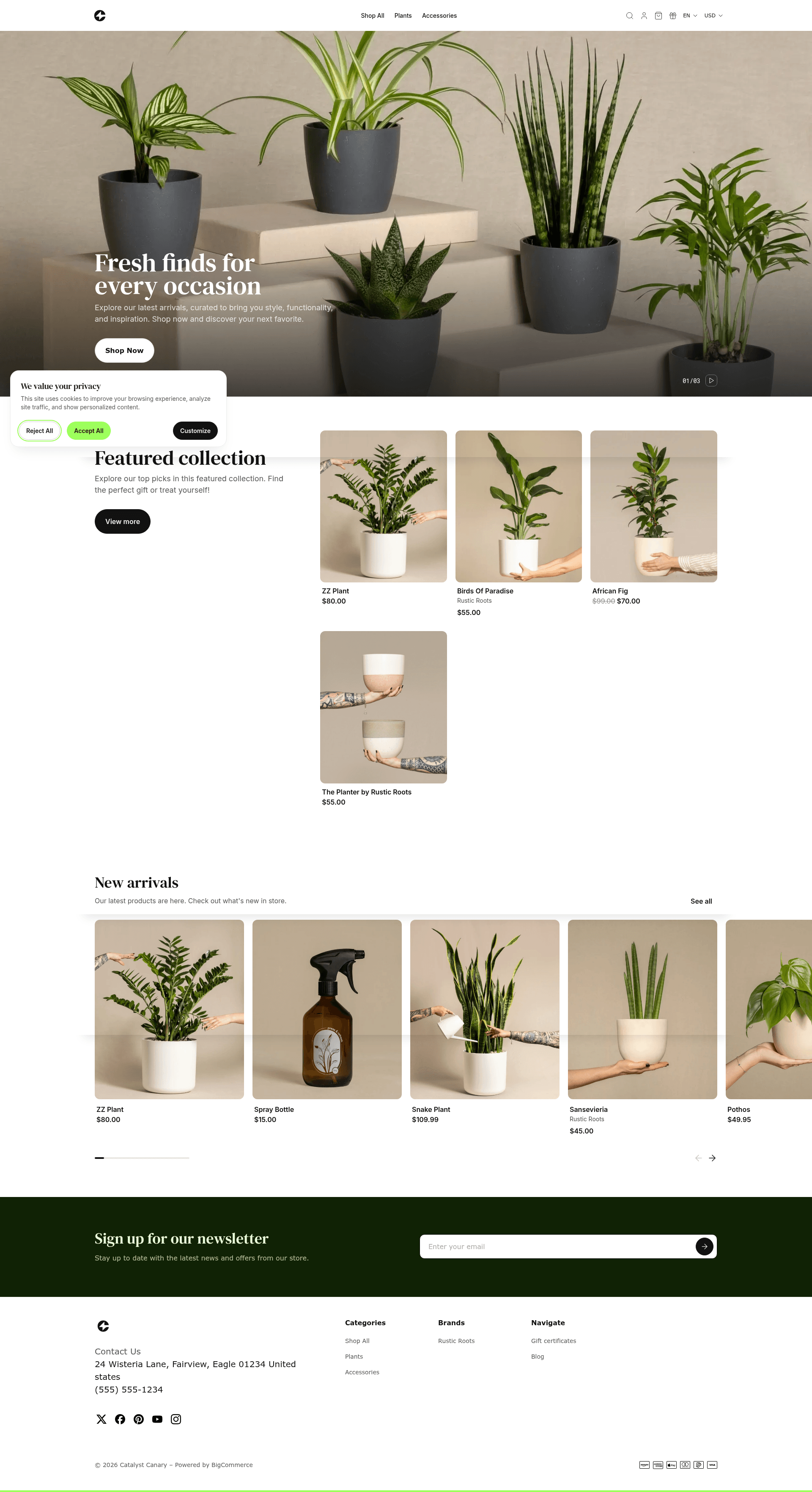 screenshot of Catalyst on template0.com