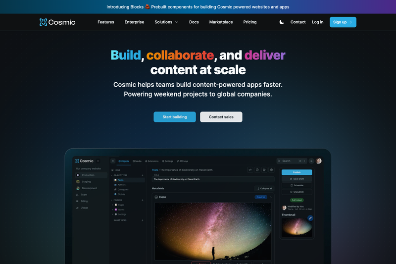 Image for Cosmic NPM module on template0.com