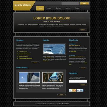 Image for Metallic Template on template0.com Image for Metallic Template on template0.com