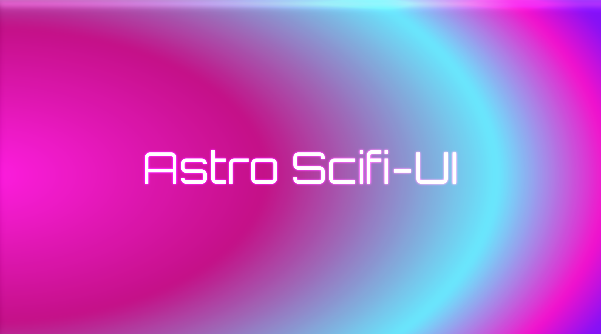 Sci-Fi UI (Astro) preview