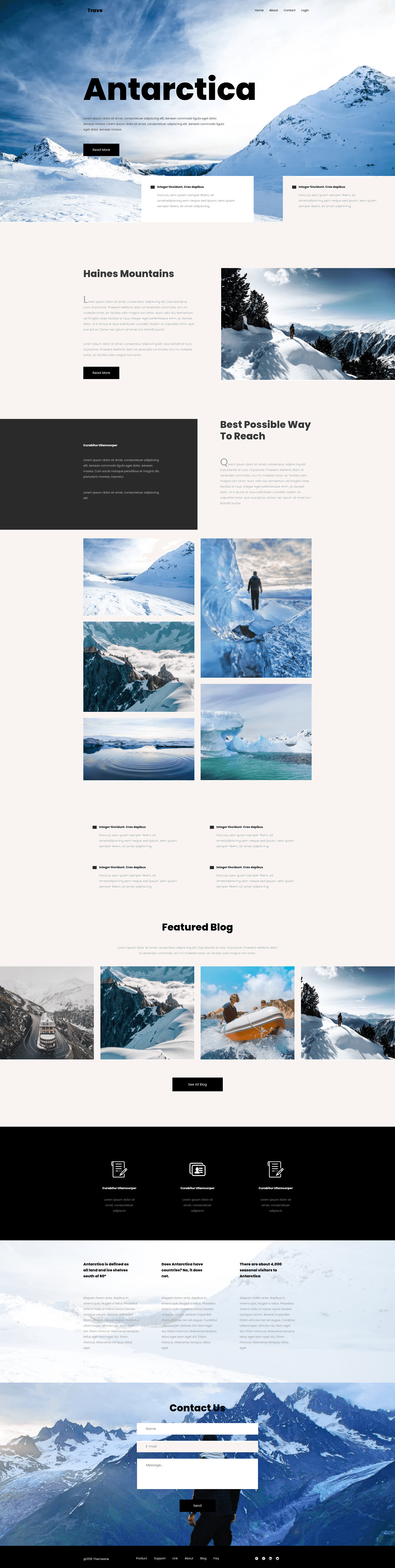 screenshot of Trave on template0.com