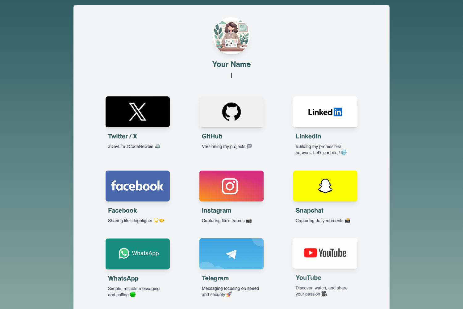 Linkfolio preview