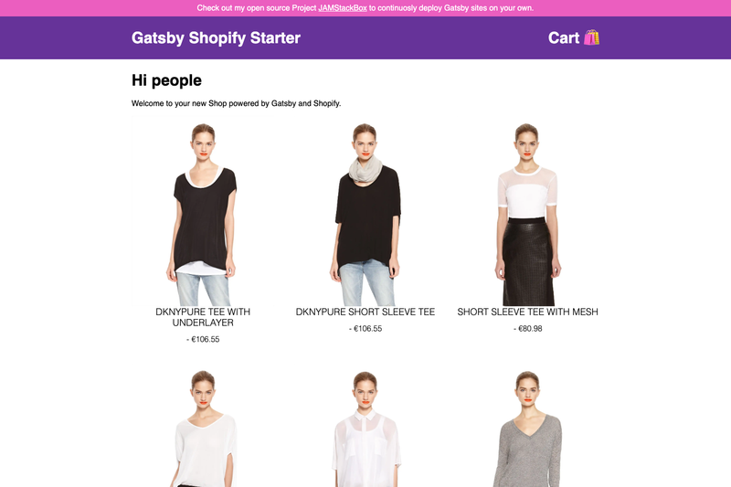 Image for Gatsby Shopify Starter on template0.com Image for Gatsby Shopify Starter on template0.com