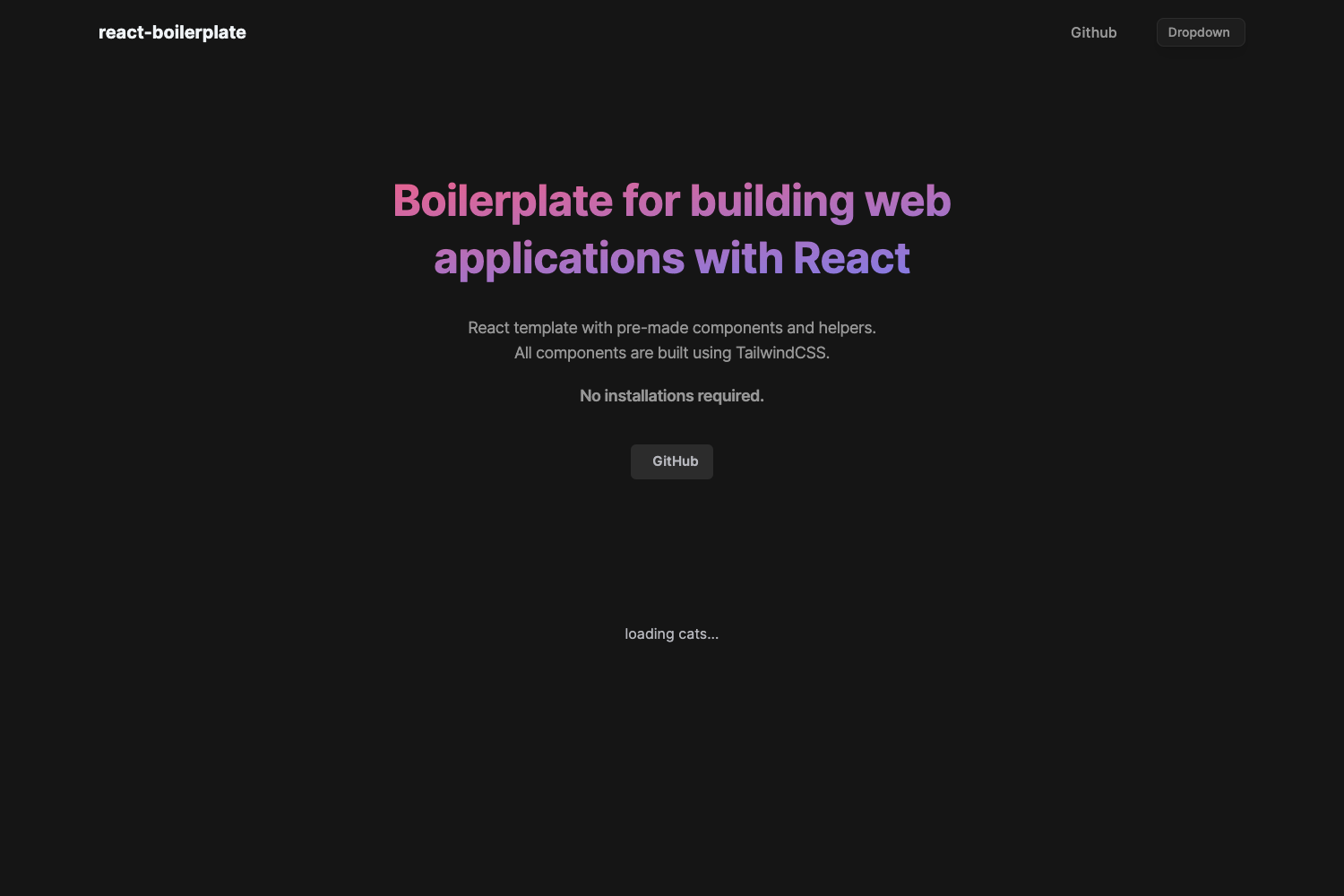 Front-end Boilerplate preview