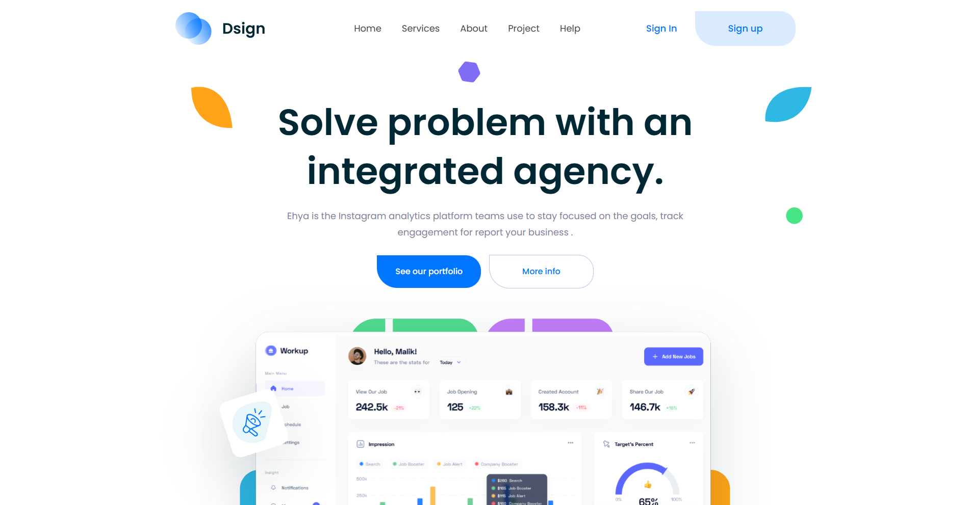 Dsign Free NextJs preview