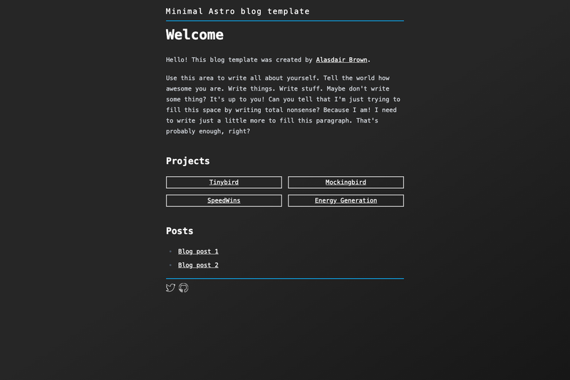 Image for Minimal Astro Blog Template on template0.com Image for Minimal Astro Blog Template on template0.com