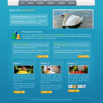 Image for Blue Template on template0.com Image for Blue Template on template0.com