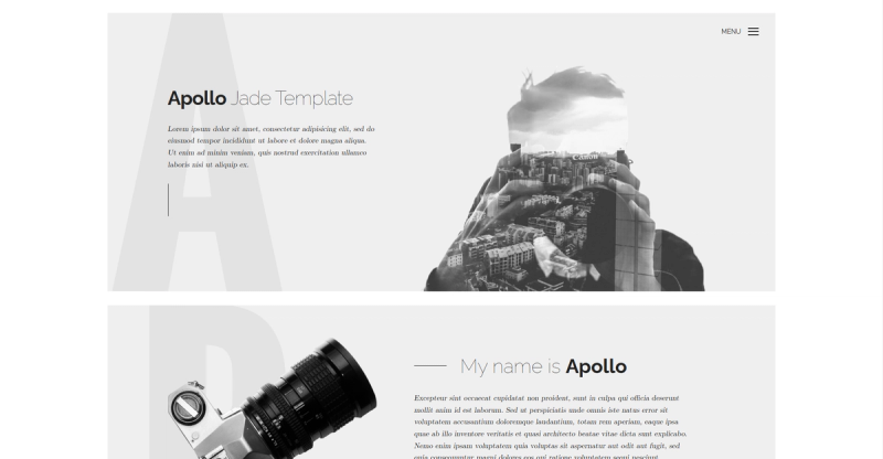 Image for Apollo(portfolio html template) on template0.com