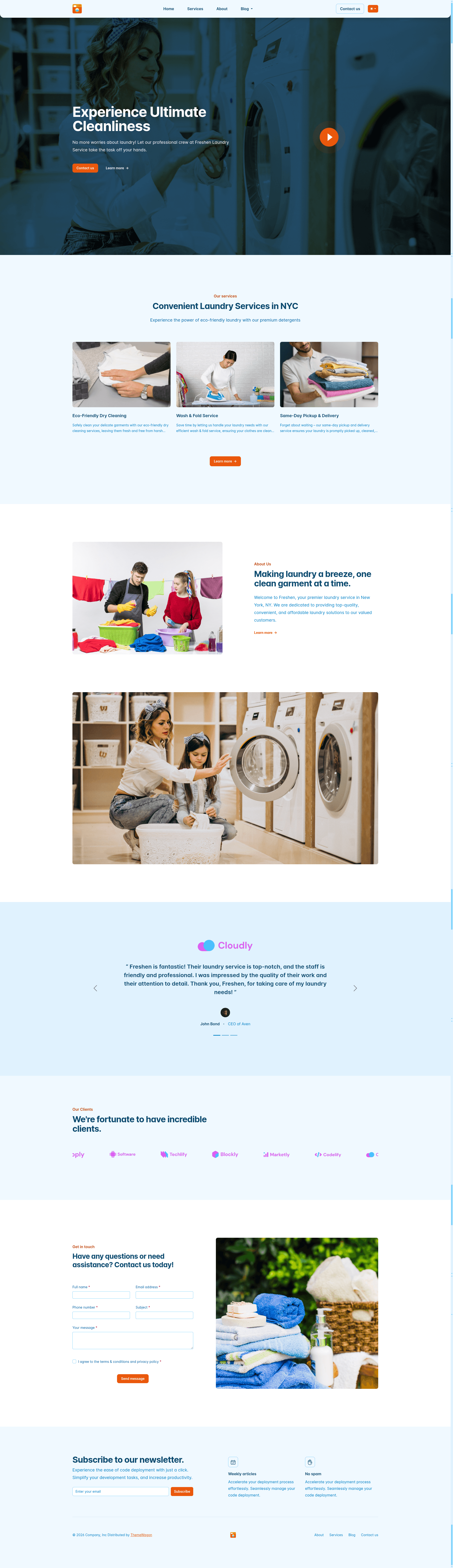 screenshot of Freshen on template0.com
