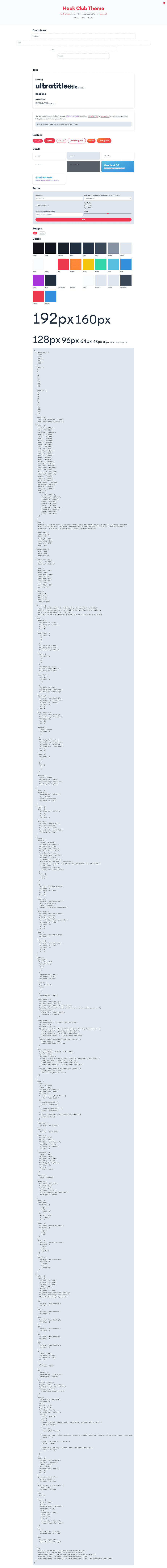 screenshot of Hack Club Theme on template0.com