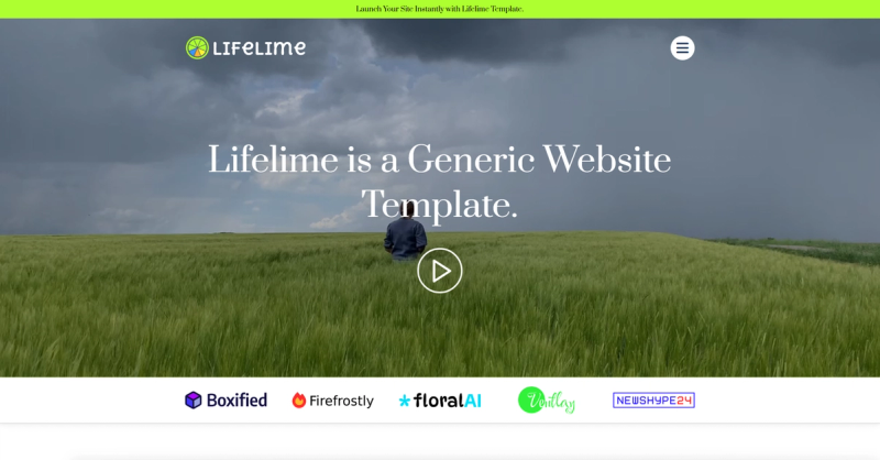 Image for Lifelime(hospitality html template) on template0.com