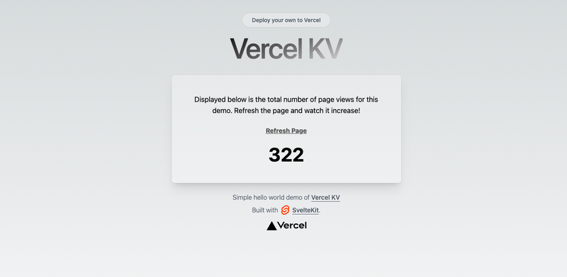 Image for Redis SvelteKit Starter on template0.com