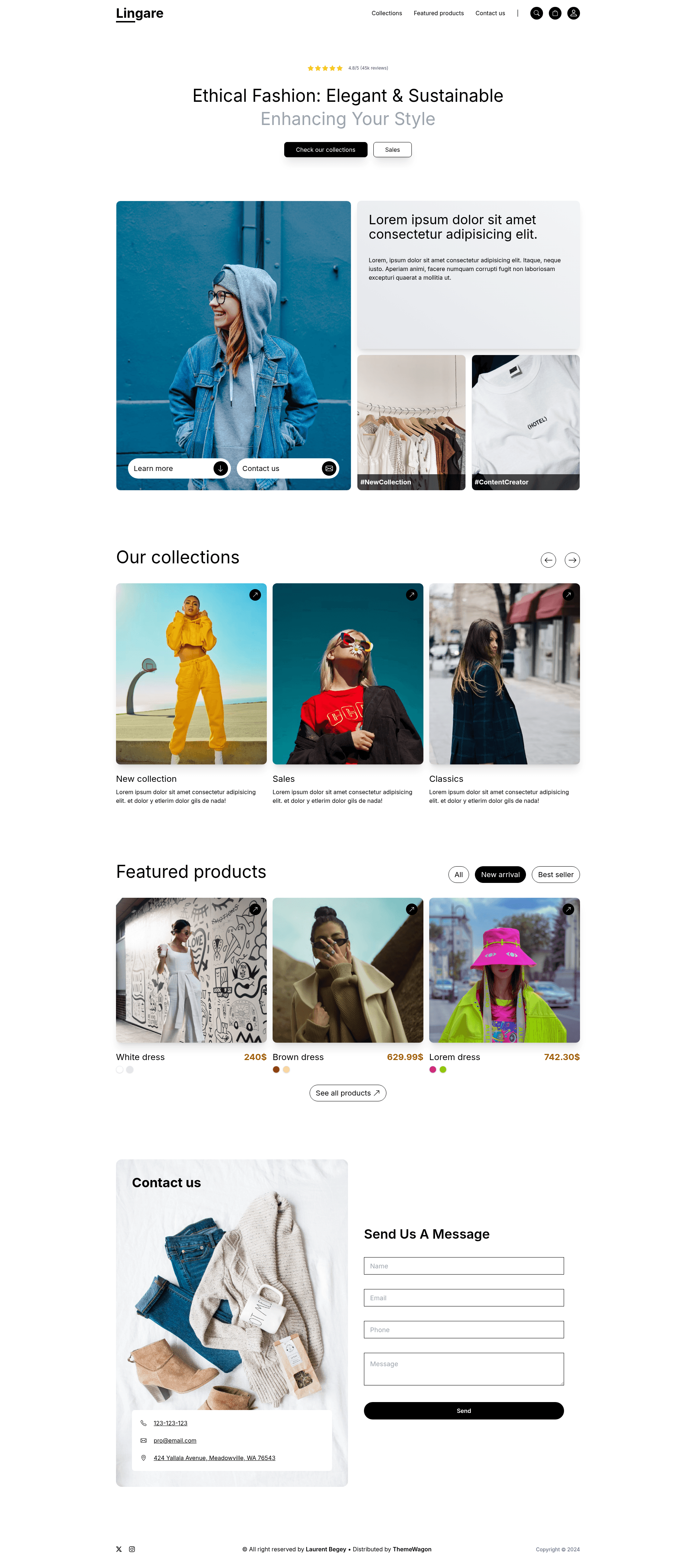 screenshot of Lingare on template0.com