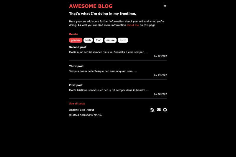 Image for Astro Minimal Blog on template0.com Image for Astro Minimal Blog on template0.com