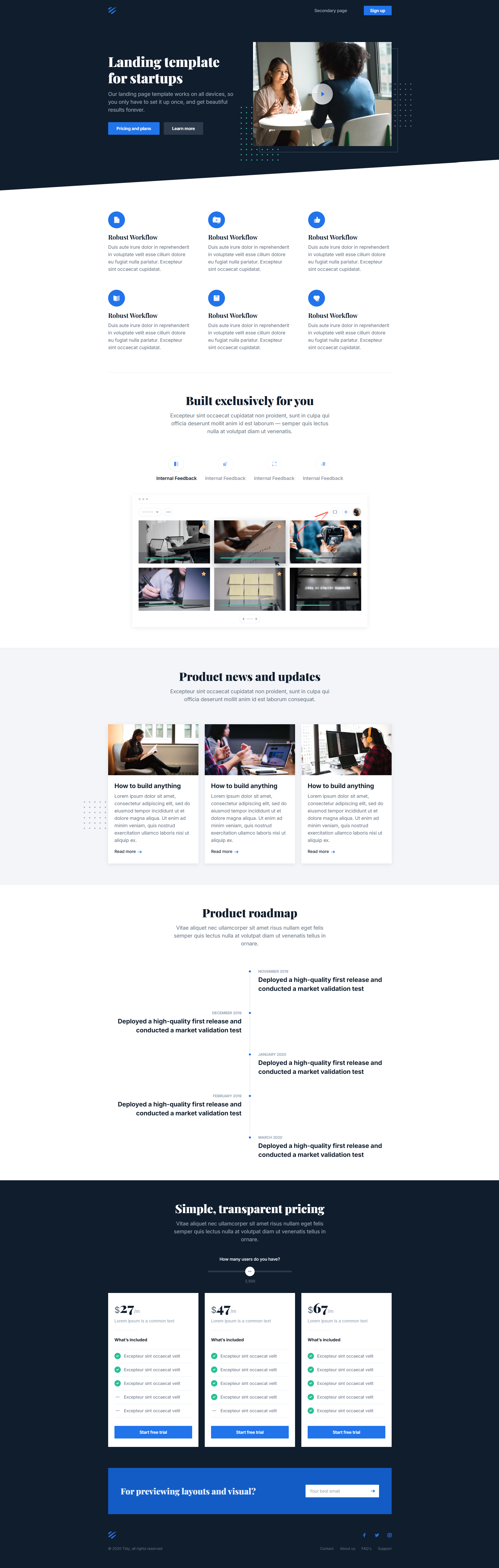 Image for Tidy(business html template) on template0.com