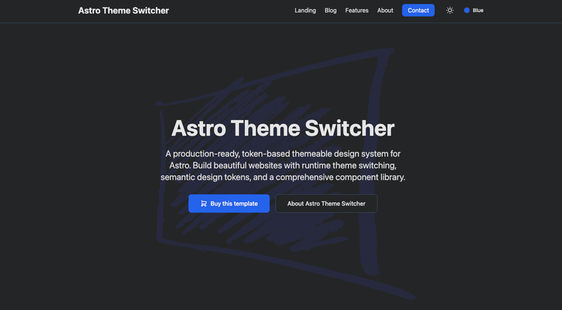 Image for Astro Theme Switcher on template0.com Image for Astro Theme Switcher on template0.com
