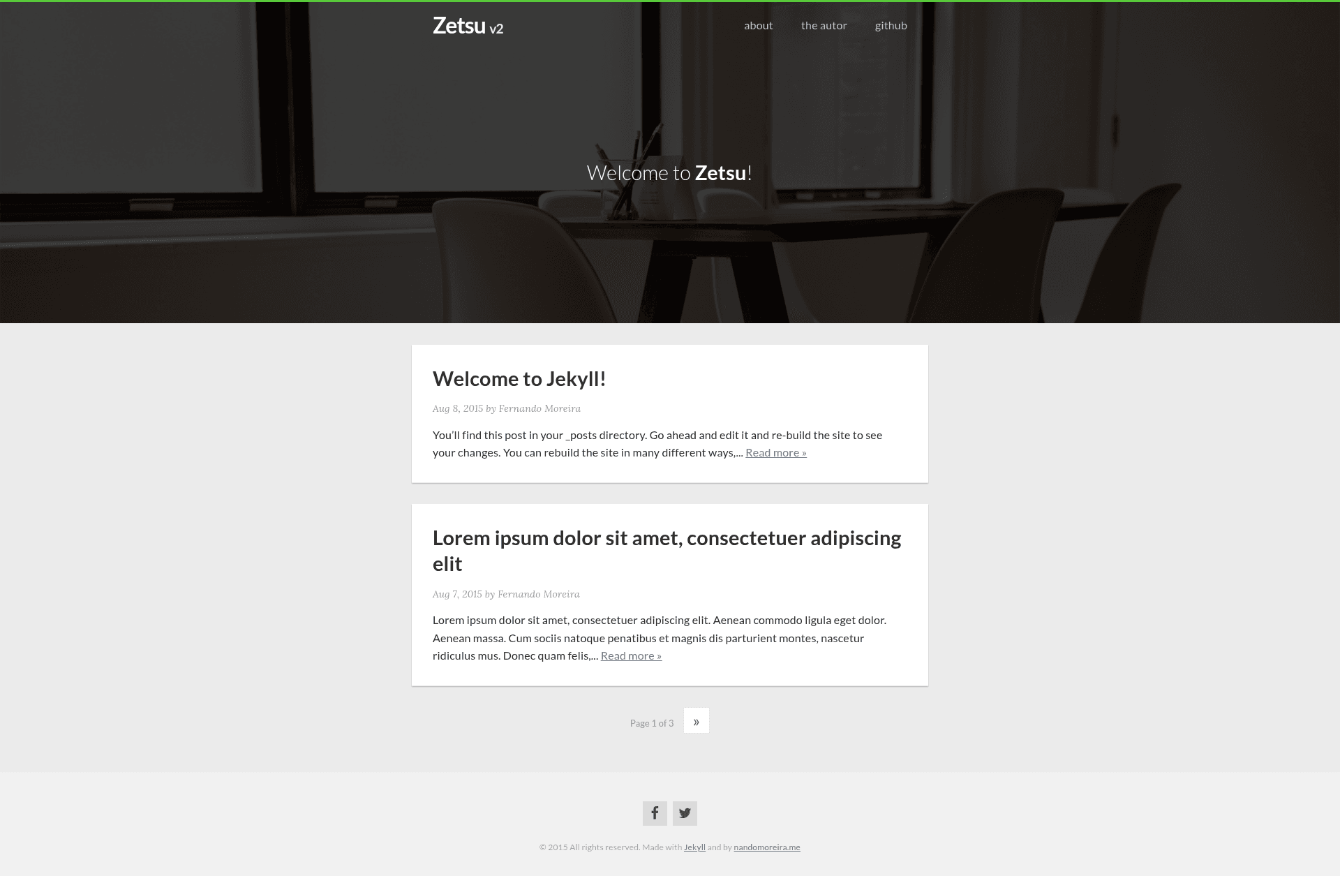 screenshot of Zetsu on template0.com