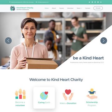 Image for Kind Heart Charity Template on template0.com Image for Kind Heart Charity Template on template0.com