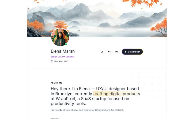 Image for Typefolio on template0.com