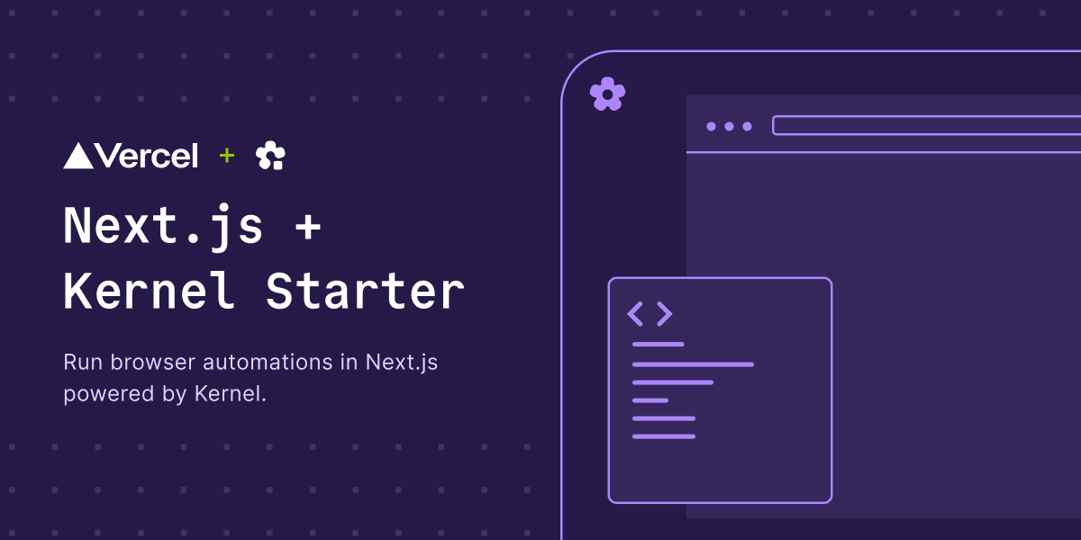 Kernel Browser Automation Starter preview