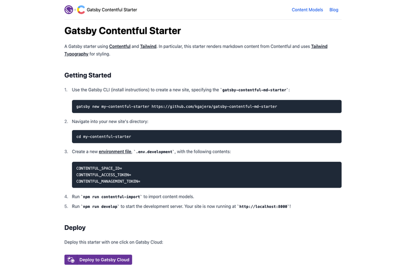 Image for Gatsby Contentful MD Starter on template0.com Image for Gatsby Contentful MD Starter on template0.com