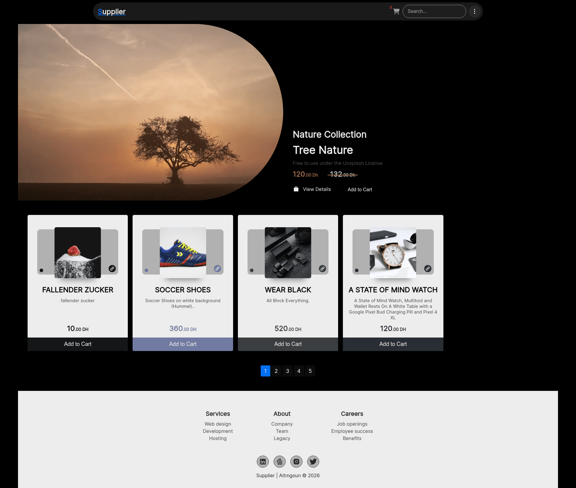screenshot of Supplier Aitmgoun on template0.com