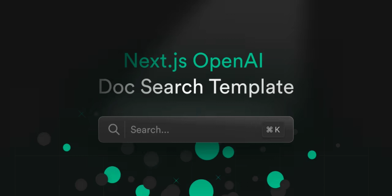 Image for Doc Search(AI nextjs template) on template0.com