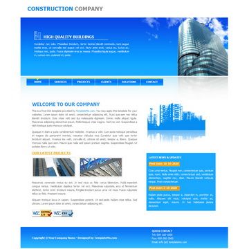 Image for Construction Template on template0.com Image for Construction Template on template0.com