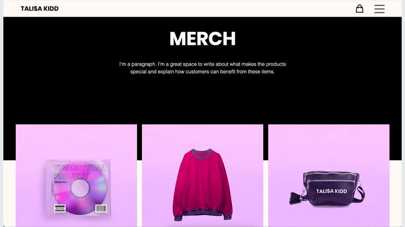 Image for Wix Events and Wix eCommerce Next.js Music Tour Template on template0.com
