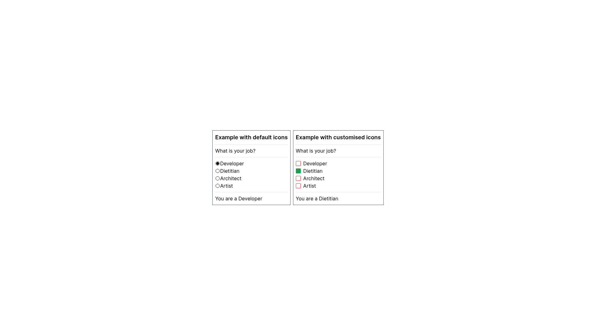 screenshot of FT Form Components on template0.com