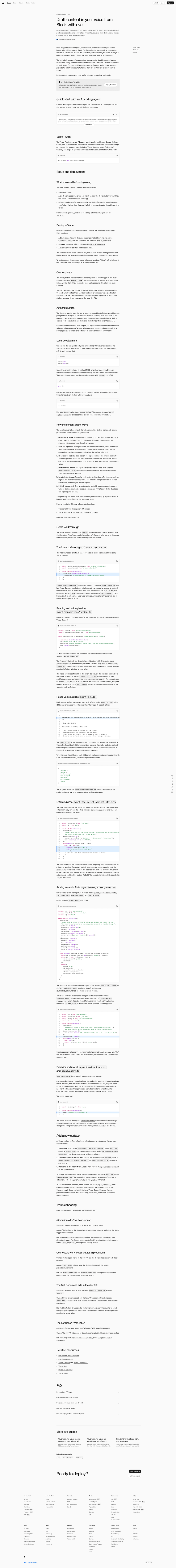screenshot of eve Content Agent Template on template0.com