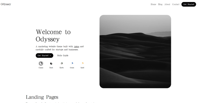 Image for Odyssey Theme(business astro template) on template0.com Image for Odyssey Theme(business astro template) on template0.com