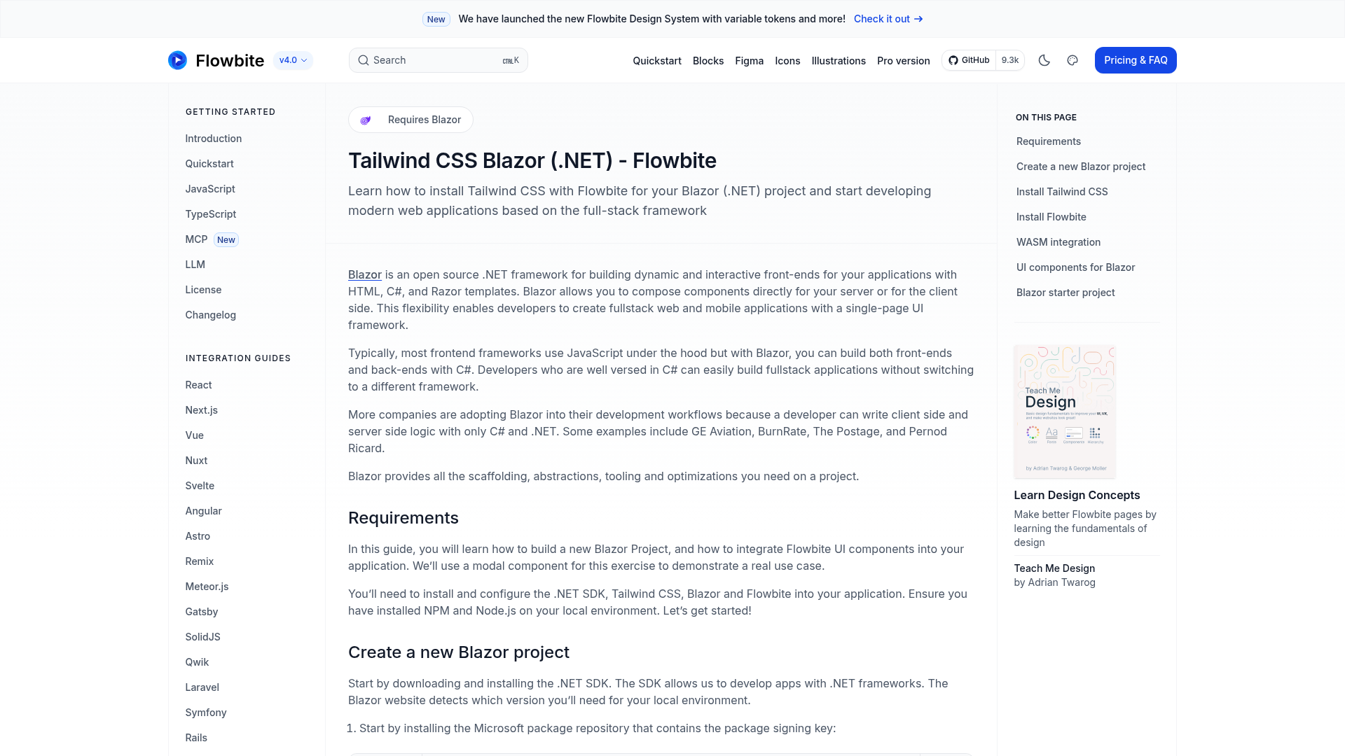 tailwind-blazor-starter preview