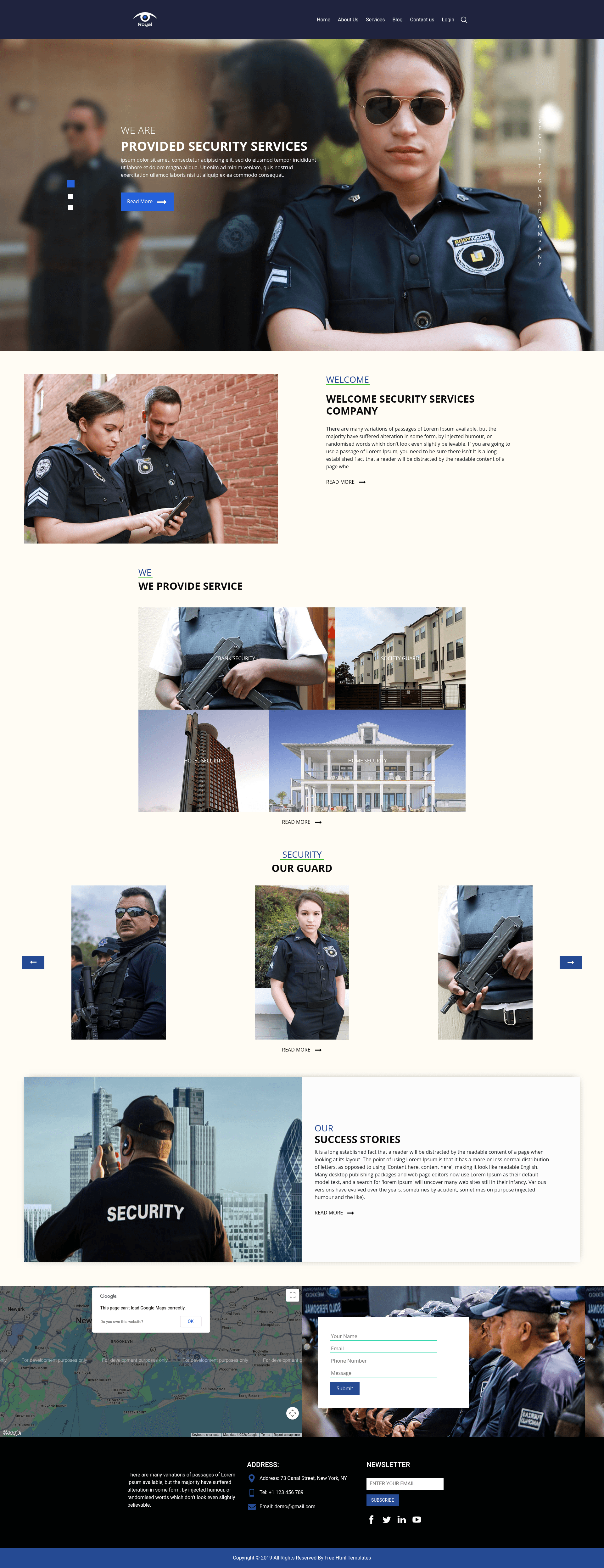 screenshot of Royal on template0.com