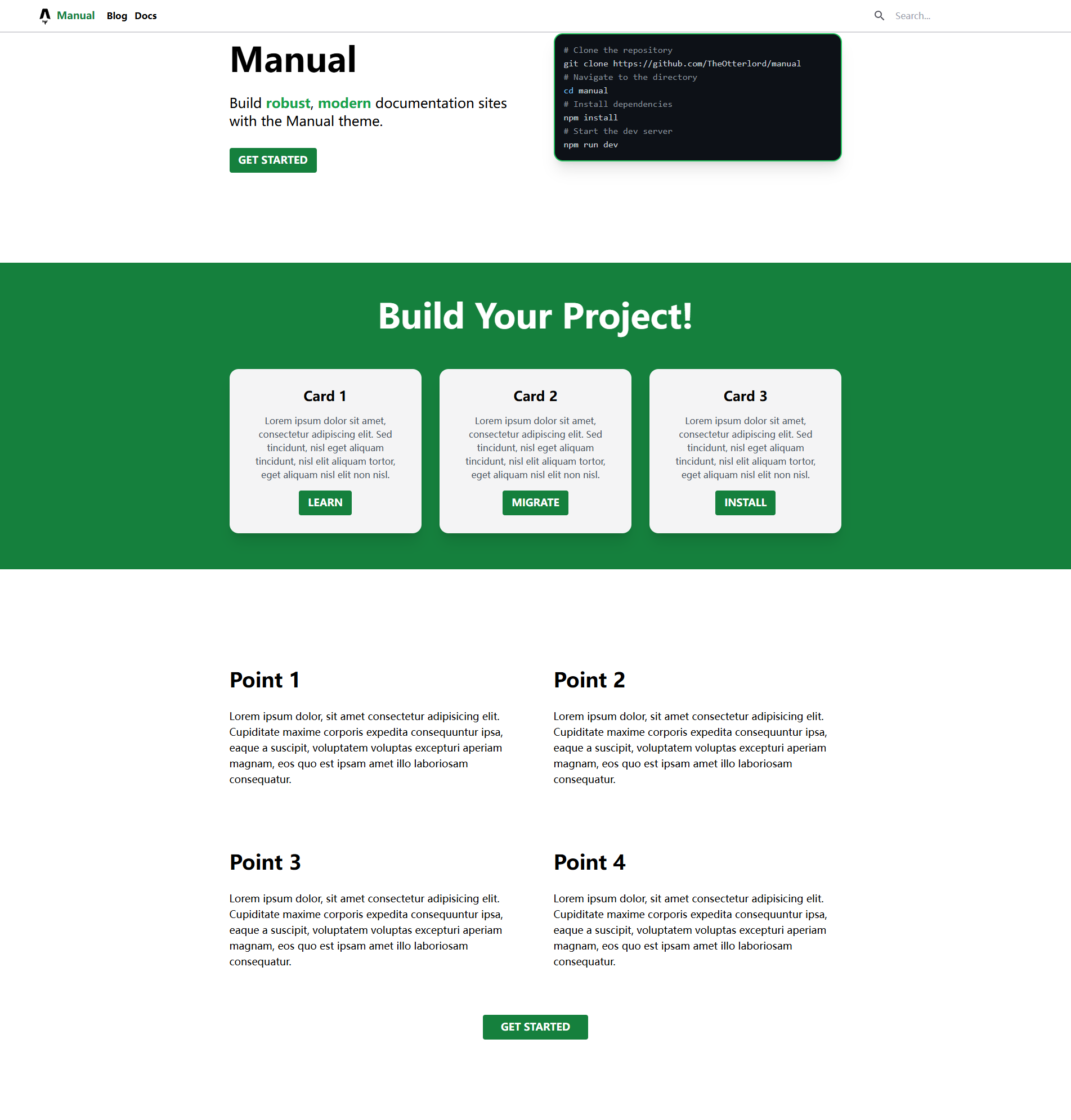 Image for Manual(documentation astro template) on template0.com