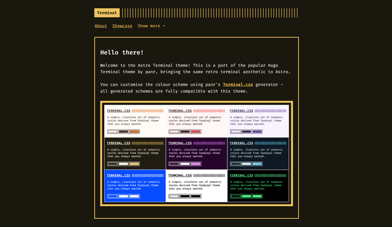 Image for Astro Terminal Theme on template0.com Image for Astro Terminal Theme on template0.com