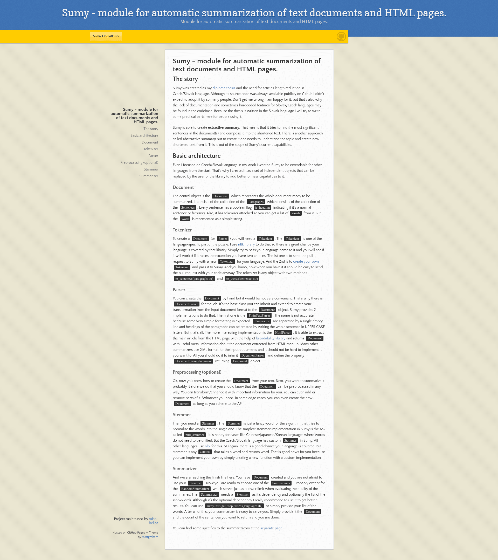 screenshot of Sumy on template0.com