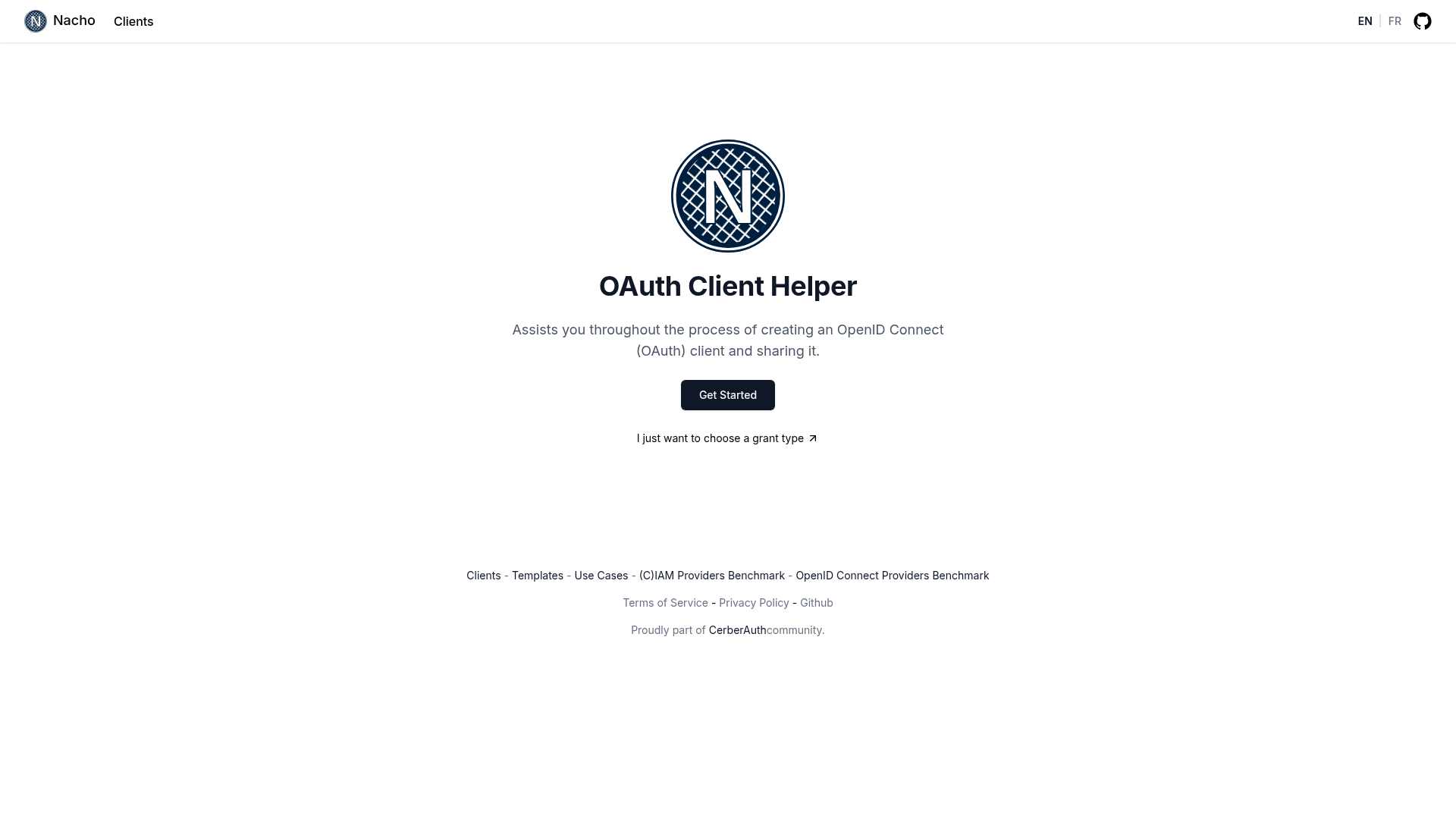 screenshot of Next.js with OpenID Connect on template0.com
