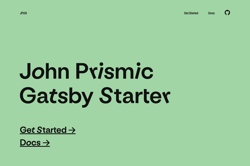 Image for John Prismic Gatsby Starter on template0.com Image for John Prismic Gatsby Starter on template0.com