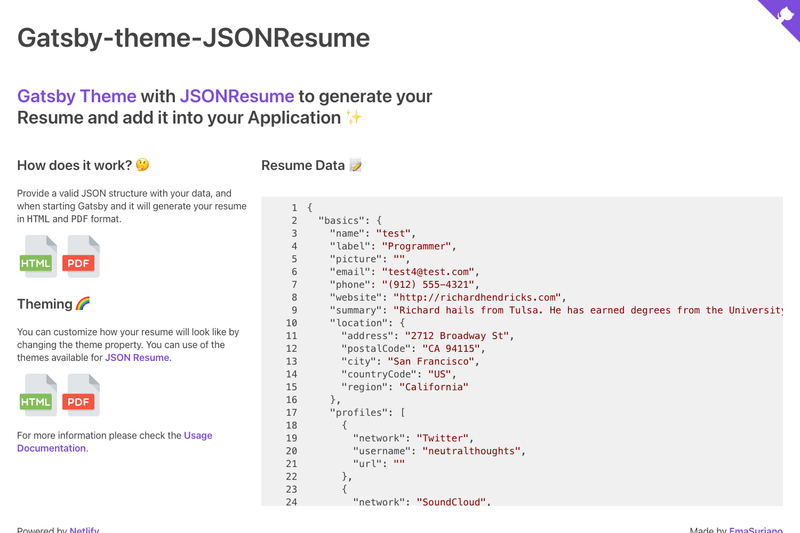 Image for gatsby-theme-jsonresume on template0.com Image for gatsby-theme-jsonresume on template0.com