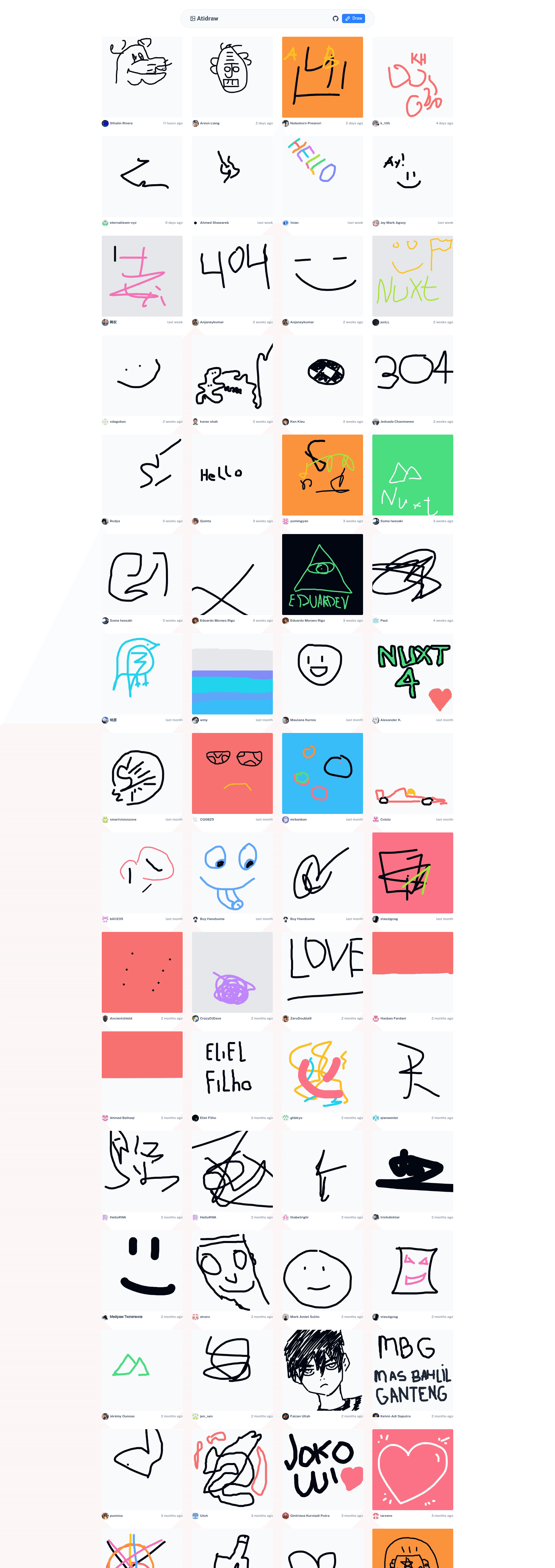 screenshot of Atidraw on template0.com