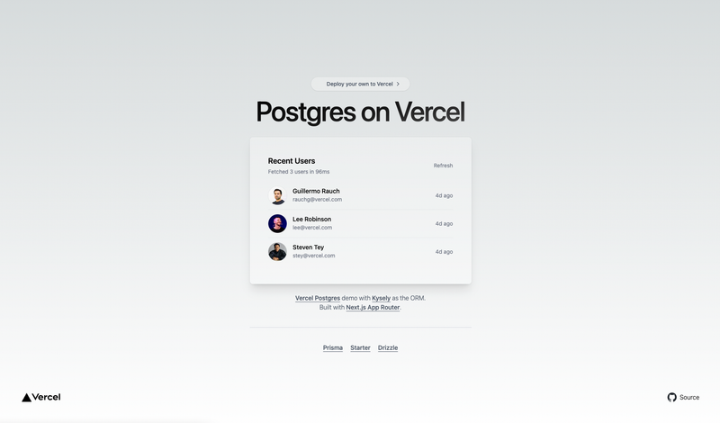 Image for Postgres + Kysely Next.js Starter on template0.com Image for Postgres + Kysely Next.js Starter on template0.com