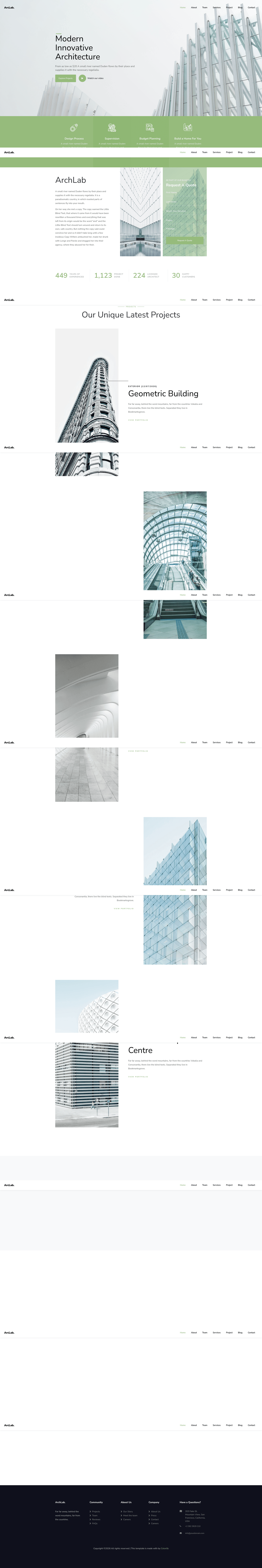 screenshot of ArchLab on template0.com
