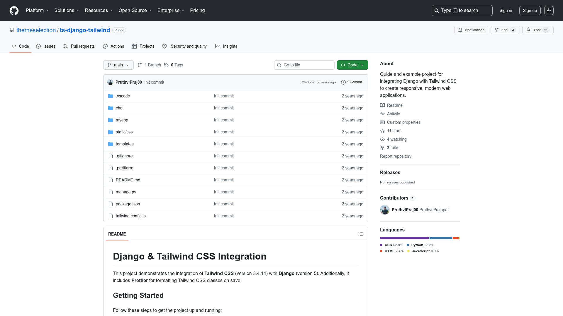 ts-django-tailwind preview