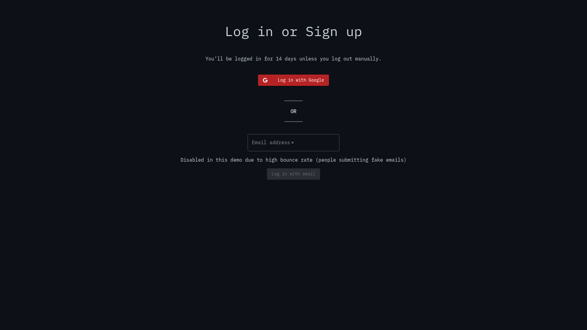 screenshot of SaaS Boilerplate on template0.com