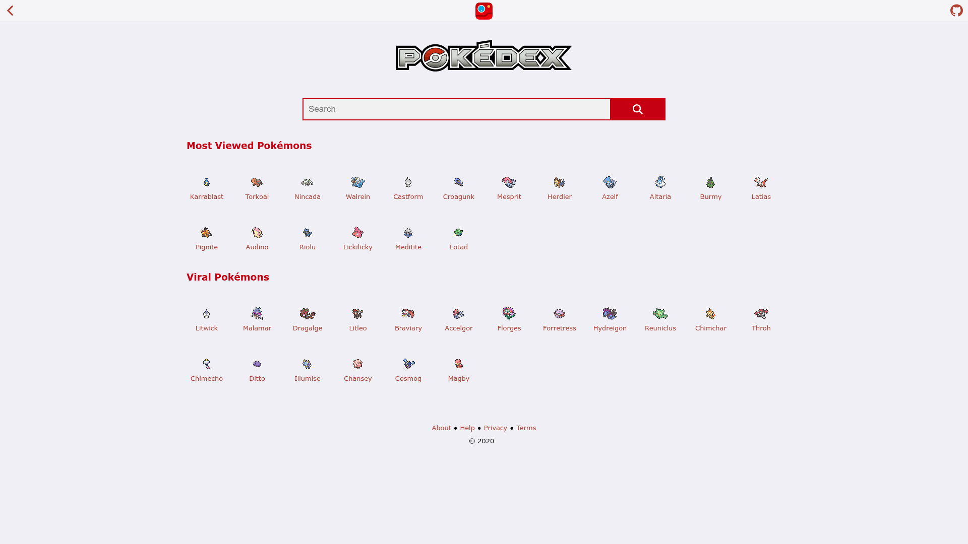 screenshot of Production Ready Webapp Boilerplate on template0.com