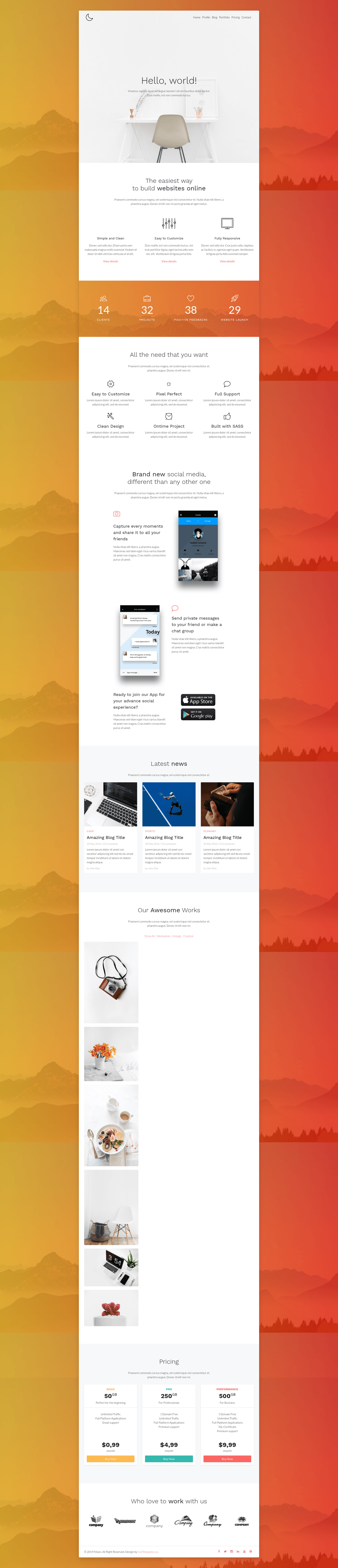 screenshot of Moon on template0.com