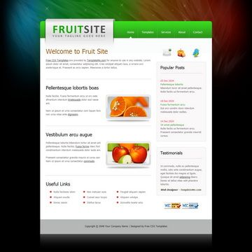 Image for Fruit Site on template0.com Image for Fruit Site on template0.com