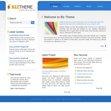 Image for Biz Theme on template0.com