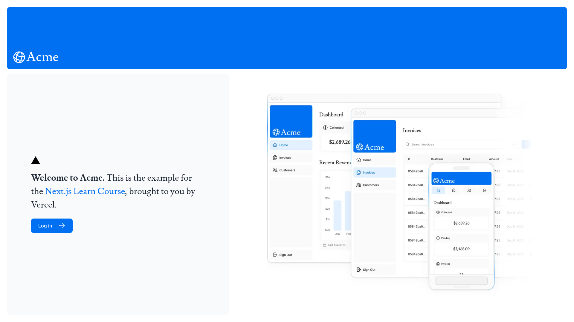 screenshot of Nextjs Sc Dashboard on template0.com